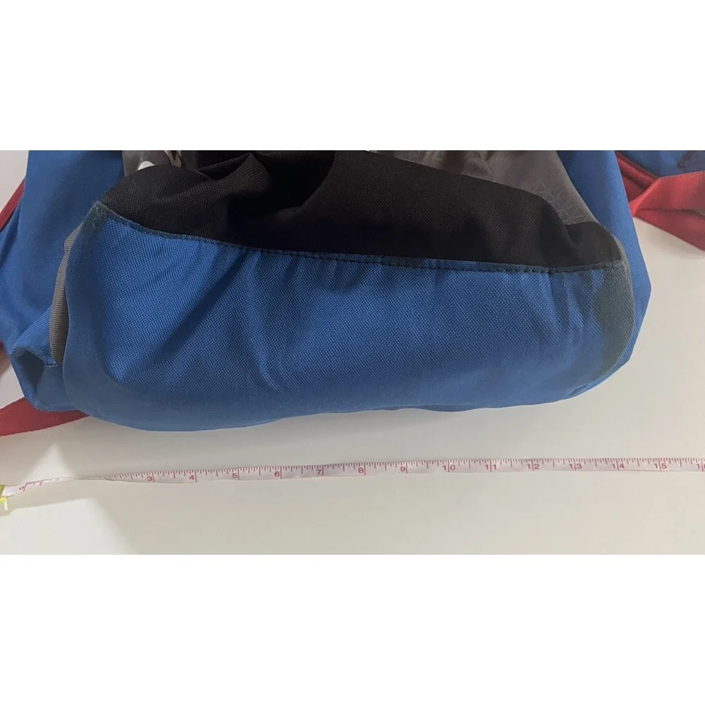 Easton Bat Bag Red Blue Gray Colorblock Large Backpack Baseball Softball Zipper